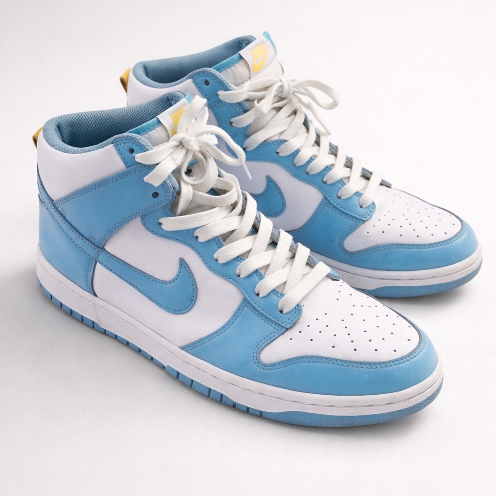 Nike Stylish Blue and White High-Top Sneakers